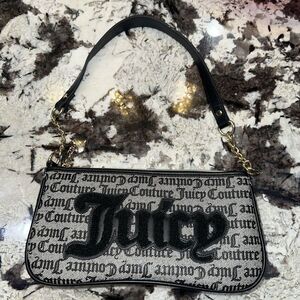 JUICY COUTURE Purse Paparazzi Shoulder Bag Black Beige NEW w/o Tags!